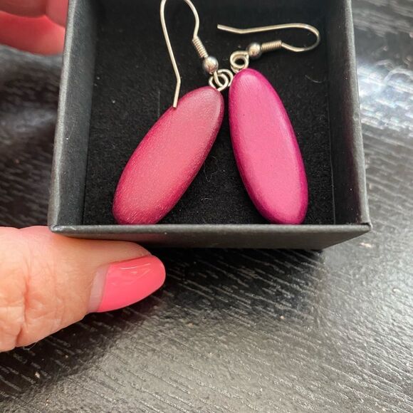 Handmade Dangle Earrings - Picture 2 of 3